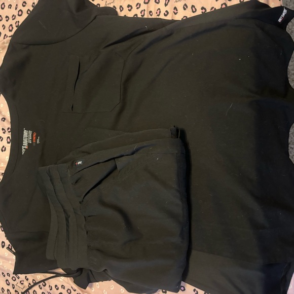 Black T-Shirt and Shorts Set - Picture 1 of 1